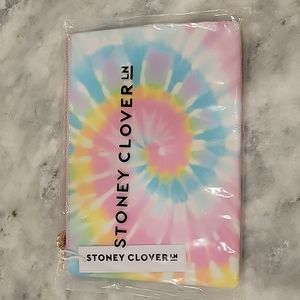 NWT Stony Clover Lane flat pouch pastel tie dye